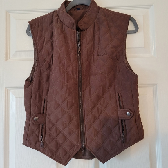 Dublin Jackets & Coats Dublin Womens Equestrian Quilted Brown Vest